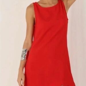NWT Kate Spade X Target Red 
Sleeveless Scalloped Hem Mini Dress
Size S